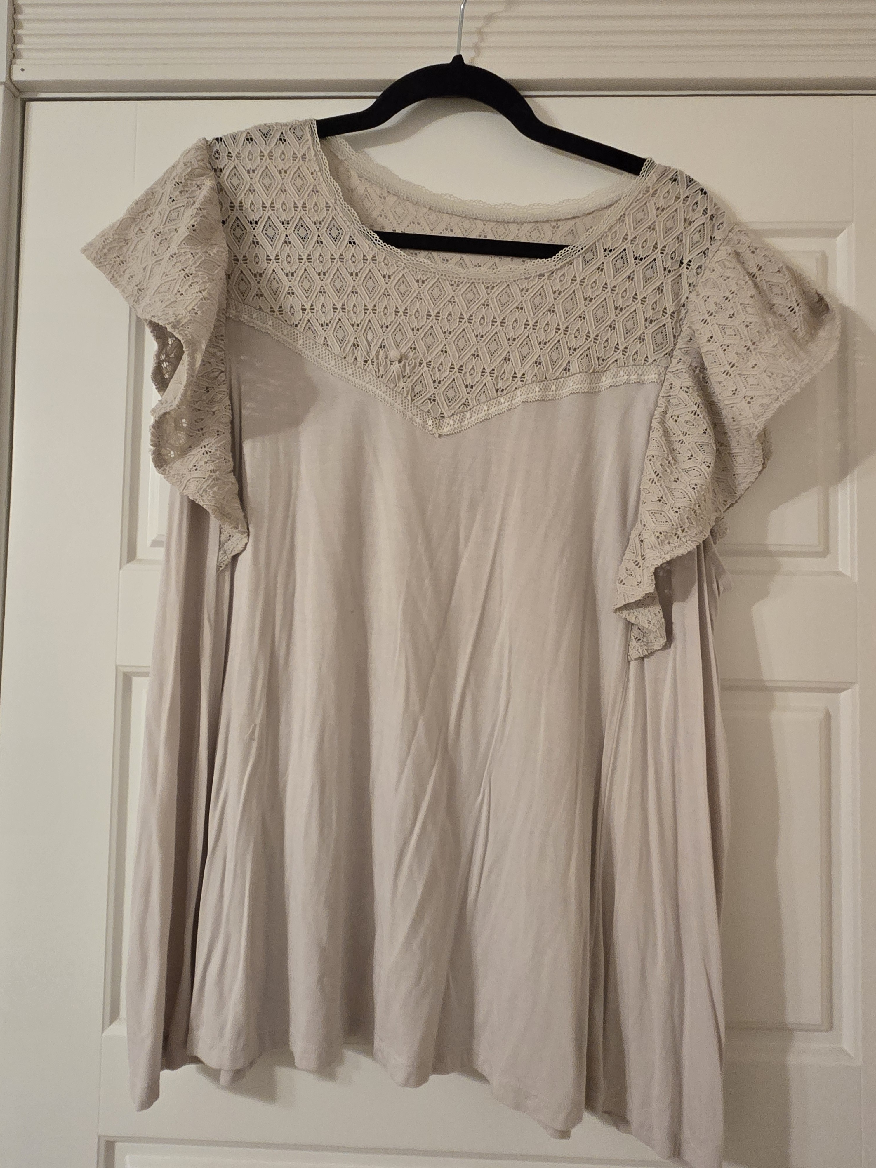Torrid Cream Knit Top
